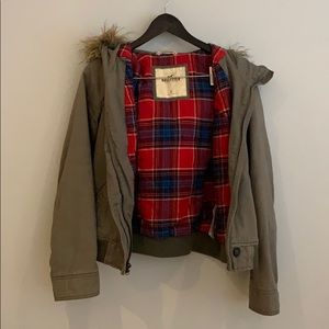 Gray Hollister Winter Jacket